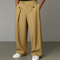 Pleated Wide-Leg Pants for Men