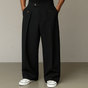 Pleated Wide-Leg Pants for Men