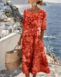 Elegant Midi Floral Dress for Women