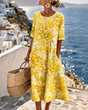Elegant Midi Floral Dress for Women