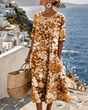 Elegant Midi Floral Dress for Women