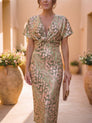 Women's Elegant Wrap Midi Dress