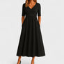 Graceful Wrap Waist Maxi Dress