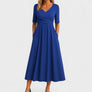 Graceful Wrap Waist Maxi Dress