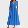 Graceful Wrap Waist Maxi Dress