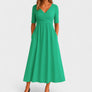 Graceful Wrap Waist Maxi Dress