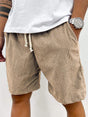 Textured Corduroy Shorts for Men