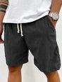 Textured Corduroy Shorts for Men