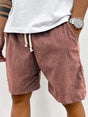 Textured Corduroy Shorts for Men