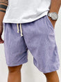 Textured Corduroy Shorts for Men