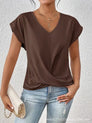 Women's Fitted Elegant V-Neck T-Shirt