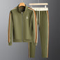 Striped Textured Tracksuit for Men