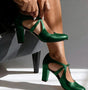 Women's Classic Strappy Block Heels