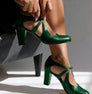 Women's Classic Strappy Block Heels