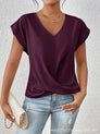 Women's Fitted Elegant V-Neck T-Shirt