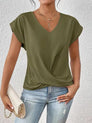 Women's Fitted Elegant V-Neck T-Shirt