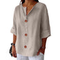Women's V-Neck Button-Front Shirt