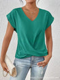 Women's Fitted Elegant V-Neck T-Shirt