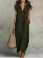 Flowy Linen Cotton Dress for Women