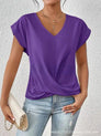 Women's Fitted Elegant V-Neck T-Shirt