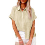 Women's Short-Sleeve Flowing Blouse