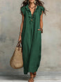 Flowy Linen Cotton Dress for Women