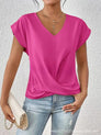 Women's Fitted Elegant V-Neck T-Shirt