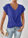 Women's Fitted Elegant V-Neck T-Shirt