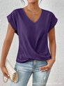 Women's Fitted Elegant V-Neck T-Shirt