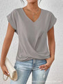 Women's Fitted Elegant V-Neck T-Shirt