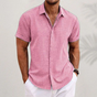 Textured Short Sleeve Shirt for Men