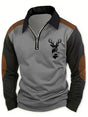 Textured Knit Pullover for Men