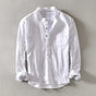 Linen Collarless Shirt for Men