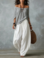 Off-Shoulder Wide-Leg Two-Piece Set for Women