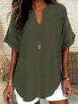 Notched Neck Blouse for Women
