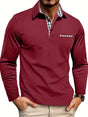 Fitted Long Sleeve Polo for Men