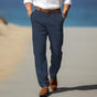 Straight-Leg Linen Pants for Men
