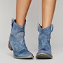 Western Suede Ankle Boots for Women