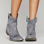 Western Suede Ankle Boots for Women