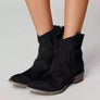 Western Suede Ankle Boots for Women