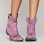 Western Suede Ankle Boots for Women