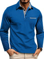 Fitted Long Sleeve Polo for Men