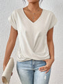 Women's Fitted Elegant V-Neck T-Shirt