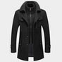 Longline Button Winter Jacket for Men