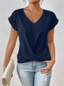Women's Fitted Elegant V-Neck T-Shirt