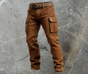 Geometric Weave Cargo Trousers for Men