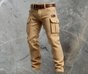 Geometric Weave Cargo Trousers for Men