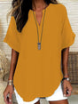 Notched Neck Blouse for Women