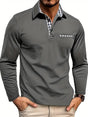 Fitted Long Sleeve Polo for Men