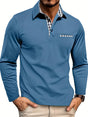Fitted Long Sleeve Polo for Men